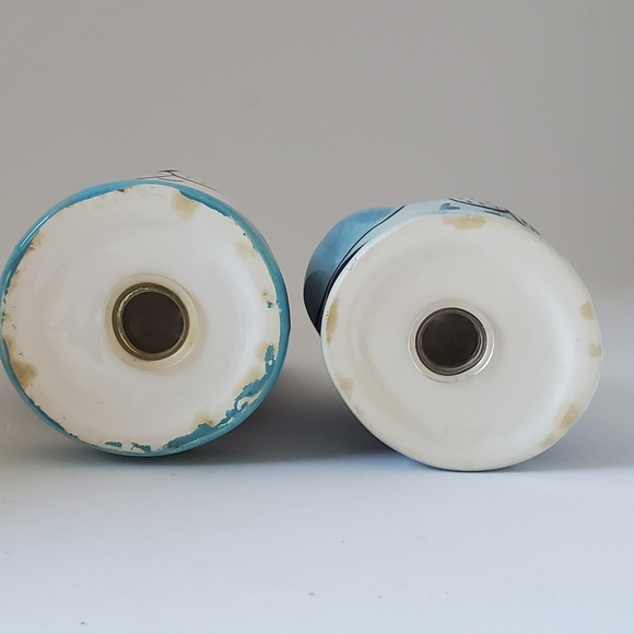 Dogzilla Salt & Pepper Shakers Dogs Candace Reiter Designs Vintage Handpainted - Picture 7 of 9